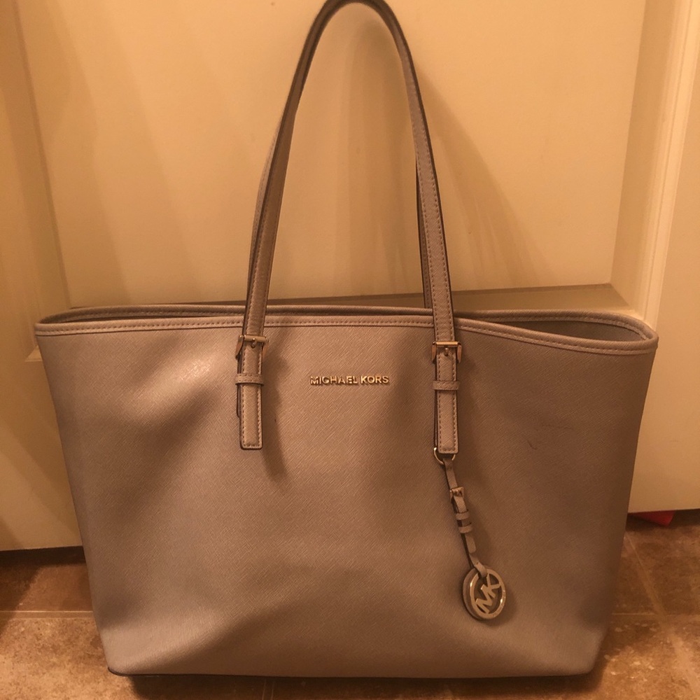 Gray Michael Kors Tote